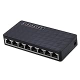 PFDTS 10/100 Mbit/s 8 Port Desktop Fast Ethernet LAN RJ45 Netzwerk Switch Hub Adapter Router (Color : As shown, Size : One size)