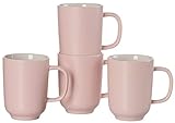 Ritzenhoff & Breker Kaffeebecher-Set Jasper, 4-teilig, je 320 ml, Rosa, Steing