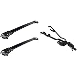 Thule 9583B WingBar Edge Dachträger & 598002 Fahrräderhalter ProRide, Schw