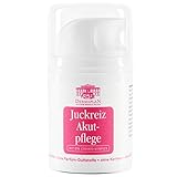 DERMAPLAN - Juckreiz Akutpflege Salbe 50ml - Creme gegen trockene Haut & akuten Juckreiz bei z.B. Neurodermitis, Schuppenflechte oder Insektenstichen - Made in Germany - 100% vegan – H