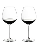 RIEDEL 6449/07 Riedel Veritas Old World Pinot Noir, 2-teiliges Rotweinglas Set, Kristallg