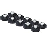 10 Stück Neodym Magnete Gummiert D 22mm Mit M4 Innengewinde Bohrung 5 KG Zugkraft Topfmagnet Gummi Runde Magnete mit Gew