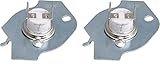 2 Stück 3977393 Thermostat Thermosicherung Ersatz für Whirlpool Trockner E