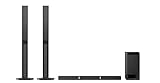 Sony HT-RT4 5.1 Soundbar System (600W, hohe Rücklautsprechern, HDMI, USB, NFC/Bluetooth) schw