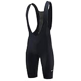 Herren Trägerhose Kurz Fahrrad mit 9D Gel Sitzpolster,Radhose Rennradhose Atmungsaktive Schnelltrocknende MTB Fahrrad Hose, Kurze Radlerhose Elastische Stoßfeste Radsportshorts für Fitness Sp