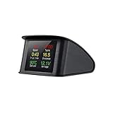 Gecheer P10 Auto HUD Head Up Display Smart Digital Tacho mit OBDII/EUOBD Port-LED-Anzeige OBDII Scanner Diagnose-T