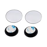 TG-YAN Weitwinkel-Rückspiegel 2 PCS Auto Rückspiegel 360 drehende Sicherheit Weitwinkel blinder Punkt-Spiegel Parken Rund Convex Zubehör Seitenspiegel (Color : Round)