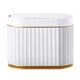 Intelligenter Induktions-Desktop-Mülleimer Aufbewahrungsbehälter für das Büro im Schlafzimmer mit Deckel niedlicher Mini-Mü