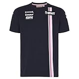 BWT Sahara Force India Herren Team T-Shirt Blau 2018, Blau, XL