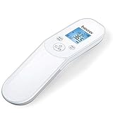 Beurer FT 85 kontaktloses digitales Infrarotthermometer, schnelles Fieberthermometer zur hygienischen, sicheren Messung der Körpertemperatur an der S