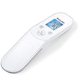 Beurer FT 85 kontaktloses digitales Infrarotthermometer, schnelles Fieberthermometer zur hygienischen, sicheren Messung der Körpertemperatur an der S