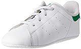 adidas Originals Stan Smith Crib B24101, Unisex Baby Lauflernschuhe Sneaker, Weiß (Ftwr White/Ftwr White/Green), EU 21