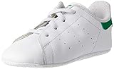 adidas Originals Stan Smith Crib B24101, Unisex Baby Lauflernschuhe Sneaker, Weiß (Ftwr White/Ftwr White/Green), EU 21