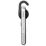 Jabra Stealth UC MS Bluetooth-Mono-Headset für PC/Handy, Noise-Cancellation, engl. Sprachsteuerung, Multimedia/Musik/GPS-Streaming, Skype for Business-zertifiziert, anthrazit/silb