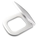 WC Sitz Eckig, Toilettendeckel Eckig mit Absenkautomatik und Quick Release, Sanft Nahe, Antibakterieller Klodeckel Ist Leicht zu Reinigen, Alle Standard-Toiletten WC Deckel Modern (WC Sitz Eckig)