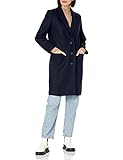 Amazon Essentials Plush Button-Front Coat outerwear, navy, US L (EU L - XL)