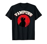 Vampurr Vampire Cute Black Cat - Halloween Horror Kitten T-S