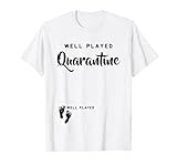 Gut gespielte Quarantäne Schwangerschaft Ankündigung Baby T-S