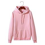 Qienjn Hoodie Herren Herbst Winter Warm Bequem Sport Einfarbig Klassischer All-Match Herren Pullover Langärmelige Junge Studenten Lockerer Herren Kapuzenp