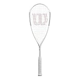 Wilson Squash-Schläger, Tempest Lite, Unisex, Kopflastige Balance, weiß/silber, WR006510H0