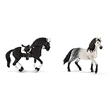 Schleich 42457 - Friese Hengst Reitturnier & 13821 - Andalusier Heng