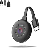 4K HDR Wireless Display Dongle, WiFi Display Dongle Adapter 1080P TV Stick zum Streamen von Chrome Netflix Google Home YouTube Miracast Airplay mit Android / iOS / Windows / M