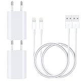 GEJIN USB Ladegerät, iPhone Ladekabel 1M/1M für iPhone Kabel USB Netzteil Datenkabel Ladeadapter für iPhone 12pro 12 11 Pro/XS Max/XR/X/8/8 Plus/7