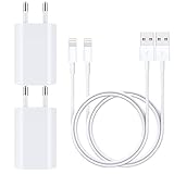 GEJIN USB Ladegerät, iPhone Ladekabel 1M/1M für iPhone Kabel USB Netzteil Datenkabel Ladeadapter für iPhone 12pro 12 11 Pro/XS Max/XR/X/8/8 Plus/7