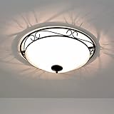 Rustikale D47 cm Deckenleuchte Deckenlampe im Landhausstil 3 x E27 Fassung Lampe L