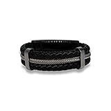 Payletti - Braided Bracelet - kontaktloses Bezahlarmband - NFC Zahlarmband - kontaktlos Bezahlen - NFC Armband - Zahlungsarmband - contactless Payment Bracelet (Black, 20.2)