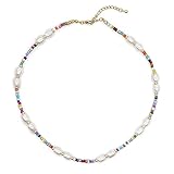 Strand Perlenkette Rocailles Halsband Modeschmuck Perlenkette Für Frauen D
