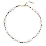 Strand Perlenkette Rocailles Halsband Modeschmuck Perlenkette Für Frauen D