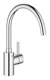 GROHE Eurosmart Cosmopolitan | Küchenarmatur - Einhand-Spültischbatterie, 5,7 l/min | Küchenarmatur mit schwenkbarem hohen Auslauf, Zinkdruckguss-Körper | chrom | 3284320E