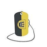U24 Dog Tag Erkennungsmarke ID Tag an Kette Flagge Arnoldstein (Kärnten) Alu 30 x 50