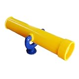 SunniMix Outdoor Kinder Spielplatz Monokulare Pirate Teleskop Spielzeug für Outdoor Holz Schaukel für Kinder Kinder Interaktives Lernen - Gelb