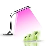 TTSEFW Pflanzenlampe LED Vollspektrum Grow Lampe 3 Beleuchtungsmodi, 5 Helligkeitseinstellungen Mit Timer 3H/6H/12H Für Zimmerpflanzen, Gewächshaus, Grow Shelves,2 Tub