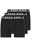 BOSS Herren Boxer Brief 3P CO/EL Dreier-Pack eng anliegende Boxershorts aus Stretch-Baumw