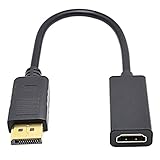 unknows DisplayPort Laptop Desktop zu HDMI-kompatibel (weiblich) zu DP HDMI-kompatibles Monitor-/Videokabel anschließen 1920x1080 dp zu HDMI-kompatibler Adapter 4k für Monitoradapter 1080p 120hz 60