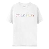 Coldplay Unisex-Erwachsene Color Change Tee T-Shirt, Weiß, XX-Larg