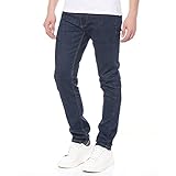 Smith & Solo Jeans Herren - Slim Fit Jeanshose, Hosen Stretch Modern Männer Straight Jungen Hose Cut Basic Washed (34W / 34L, Jake Navy)