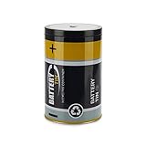 balvi Recycling-Batteriebehälter Battery Tin Farbe Schwarz Zum umweltfreundlichen Recyceln von Batterien Dose 19 x 12 x 12