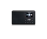 Lenco DIR-60 - tragbares Internetradio - WLAN Radio mit DAB+ und FM - 2,4“ TFT LCD-Display - 2 Watt RMS - Equalizer - Wettervorhersage - AUX-EIN und Ausgang - schw