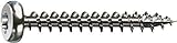 SPAX Universalschraube aus Edelstahl rostfrei A2, 4,0 x 50 mm, 200 Stück, T-STAR plus, Halbrundkopf, Vollgewinde, 4CUT, 0207000400503
