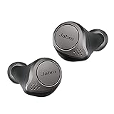 Jabra Elite 75t – In-Ear Bluetooth Kopfhörer mit aktiver Geräuschunterdrückung (ANC) und langer Akkulaufzeit für True-Wireless-Erlebnis beim Telefonieren und Musikhören – Titan Schw