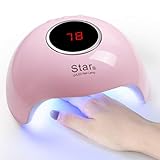 URAQT UV LED Lampe für Nägel, 36W Nageltrockner mit 18 Lampenperlen, 30/60/90s Timer, Sensor LCD Display, LED UV Trockner ​Auto Sensor Machine für Alle Gele Geeig