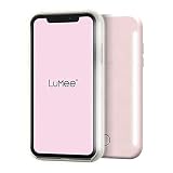 LuMee Duo Handyhülle, Vorder- und Rückseite, LED-Beleuchtung, Variabler Dimmer, Stoßdämpfung, Bumper-Hülle, Selfie-Handyhülle, nur iPhone XS Max (Millennial Pink)