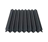 Onduline Easyline Dachplatte Wandplatte Bitumenwellplatten Wellplatte 2x0,76m² - schw