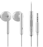 wortek Set I In-Ear Kopfhörer Headset 3,5mm Klinke mit Mikrofon und Lautstärkeregler I Am115 für Original Huawei P9 Lite P9 Plus P10 P10 Lite P8 P8 Lite I Displayp