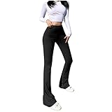 BaZhaHei Damen Mode Einfarbige Skinny High-Waist Freizeithosen Elastisch Weich und Bequem Sporthose Casual Lange Hosen Elegant Freizeithose Sexy Schlag