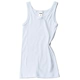 HERMKO 2800 Jungen Unterhemd aus 100% Bio-Baumwolle Knaben Tank Top, Farbe:weiß, Größe:176